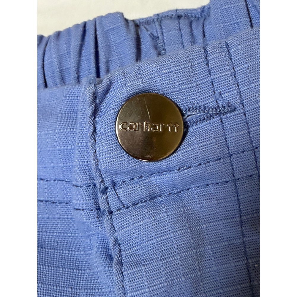 Carhartt Force Liberty Cargo Scrub Pants Womens Large Blue Ripstop C56418 Reg - Picture 5 of 8